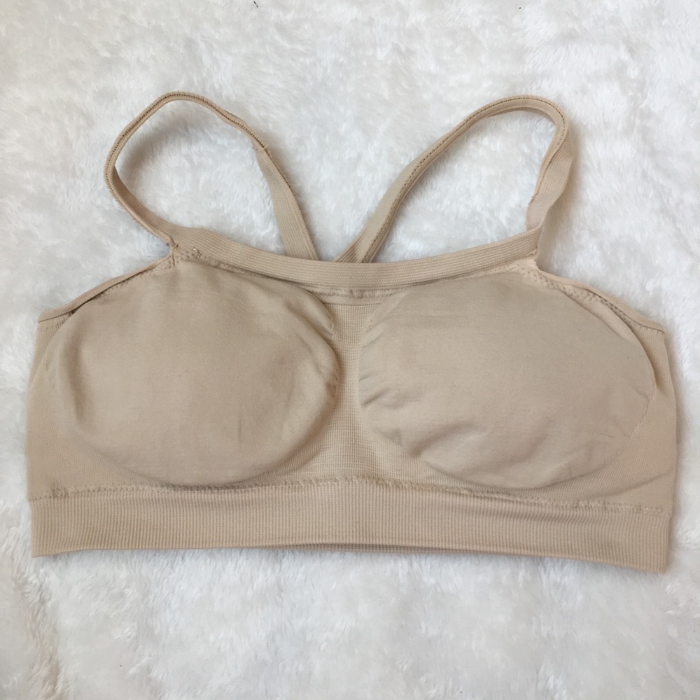 nude padded (sports) bra